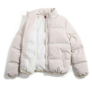 Vente en gros de vestes de gym pour hommes 2024 polyester de qualité supérieure avec logo personnalisé à manches longues et col montant avec fermeture éclair veste à bulles d'hiver 100% - Product Image 3