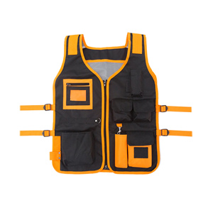 Safety <b>Vest</b> With Zipper And <b>Utility</b> Pockets Premium Quality Waistcoat Lightweight Comfortable Fit Security To Wear Safety <b>Vest</b> - Product Image 4