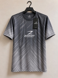 T-shirt de performance personnalisé pour homme, bleu marine-blanc, nouvelle conception ZIAKOT industry - Product Image 2