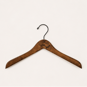 Perchas de Madera Maciza de Nogal de Lujo al por Mayor para Trajes y Abrigos, Perchas de Madera Marrón Oscuro para Exhibición en Hoteles y Boutiques - Product Image 3