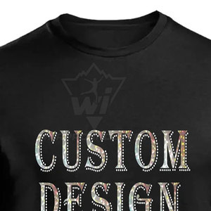 Chemise de luxe pour homme en coton ornée, manches courtes, style streetwear, design clouté, logo personnalisé, commande en gros - Product Image 5