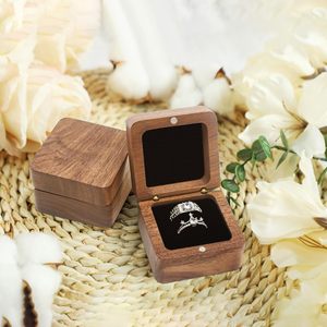 Wooden <b>Ring</b> <b>Box</b> <b>for</b> Wedding Ceremony 2 Slots,Small Square Solid Wood Double <b>Ring</b> Holder Case <b>Box</b>,Vintage <b>Ring</b> <b>Bearer</b> <b>Box</b> - Product Image 3