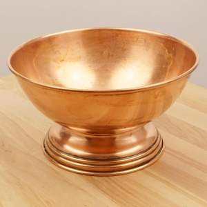 ชามแชมเปญทรงกลมโลหะชุบทองคำสีกุหลาบพร้อมฐาน สำหรับบาร์และใส่น้ำแข็งไวน์ สำหรับงานปาร์ตี้ ตกแต่งบาร์ - Product Image 2