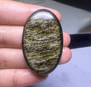 Lot de cabochons en obsidienne dorée naturelle de qualité supérieure pour la fabrication de bijoux de guérison par les cristaux et la collection de bijoux en pierres précieuses - Product Image 1