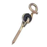 Crochets de balançoire robustes en acier zingué pour aire de jeux, certifiés ISO 9001, argent/or, Hanlix, pour usage extérieur, emballage en vrac