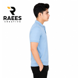 Polo homme personnalisé à manches courtes en polyester Dry Fit pour le golf – Vente chaude - Product Image 4