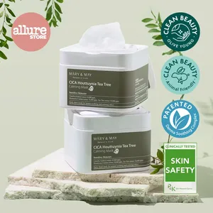 แผ่นมาส์กหน้าจากต้นชา CICA Houttuynia 30แผ่นมาส์กหน้า May & May - Product Image 1