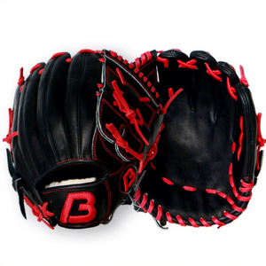 Professional Leather Baseball Glove H-Web Left-handed Pitcher Full Finger Black Red Stitching Lightweight Outdoor Adult Size All - Product Image 6