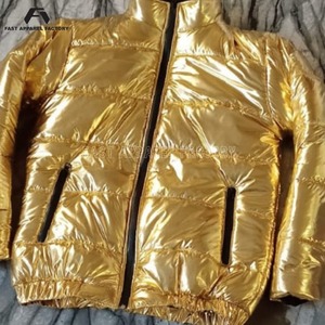 Veste dorée de qualité supérieure pour hommes et femmes, veste en duvet respirante à séchage rapide, confortable, service OEM. - Product Image 5