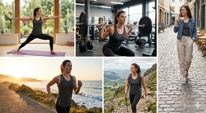 High Waist Yoga <b>Leggings</b> With Side Phone Pocket, Seam Pocket, <b>Butt</b> <b>Lifting</b>, Squat Proof Workout Pants - Product Image 5