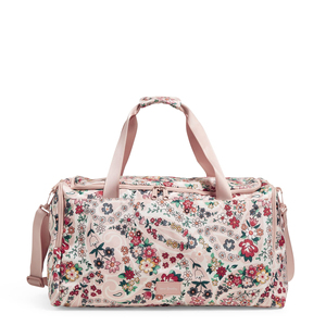 Sac de sport en polyester rose, double poignée, fermeture à glissière, forme rectangulaire, sac de voyage, sac de sport, sac de gym, sac de transport, unisexe, léger - Product Image 5