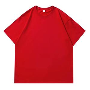 T-shirt gris à manches courtes et col rond pour homme, 100 % coton jersey, coupe décontractée, couleur unie, tricoté - Product Image 4