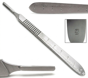 Juego de 10 Palas Quirúrgicas Dentales de Calidad Premium, Número 3, con Regla de 0-6 cm, Acero Inoxidable Alemán, Aprobadas por la CE - Product Image 2