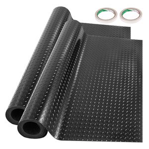 "2 <b>Rolls</b> 17 X 3.6 Ft Black PVC Garage <b>Mats</b> 2.5mm Thick for Garage Flooring & Under Car Protection" - Product Image 1
