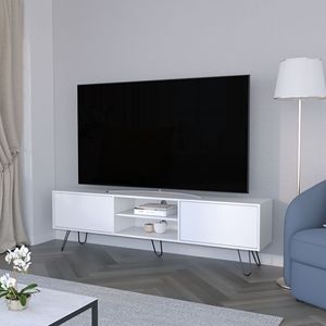 Elby spazioso supporto per TV portaoggetti elegante con forcina per gambe - Product Image 1