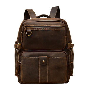 Mochila de Cuero Multifuncional Hecha de Cuero Genuino, Fabricada Profesionalmente, Totalmente Impermeable - Product Image 1