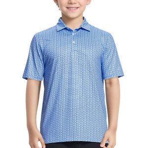 Polo de golf pour jeunes Advanced Air Flow Comfort, fabriqué avec un tissu extensible et lisse, adapté à la pratique du golf - Product Image 1
