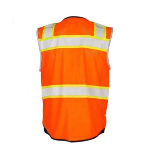 Gilet de sécurité hi vis, pour travail, Patch très Visible avec poche de protection à rayures réfléchissantes - Product Image 1