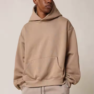 Custom Men <b>Hoodie</b> 400gsm Fleece Streetwear Pullover Custom Embroidered Sweatshirt Bulk Supplier - Product Image 6