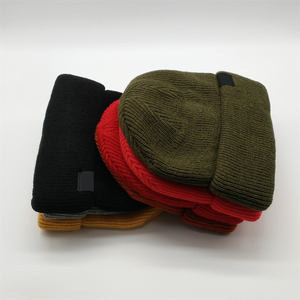 Two Tone Beanie Skull Cap Custom Striped Knitted <b>Winter</b> <b>Hat</b> Roll Up Cuff Ribbed Acrylic Warm Watch Caps for Men <b>Women</b> Wholesale - Product Image 3