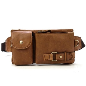 Multifunctional Daily Use Wholesale price sustainable Leather Waist Bag Cool Crossbody Backpack Waterproof Leather Waist Bag - Product Image 1