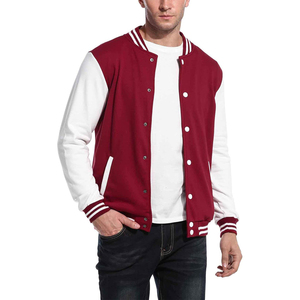 Varsity Style Leather Sleeves High Quality for spring Custom Logo Men's Vintage Wool Chenille Embroidery Baseball Jacket - Product Image 4