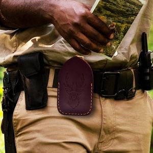 Cuchillo de Caza de Acero de Damasco con Mango de Madera Pakka, Hoja Plegable de Borde Recto, para Campismo al Aire Libre, 58HRC, 3 Años de Garantía, ODM OEM - Product Image 2