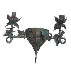 Pot de fleurs décoratif mural ou de table en métal, design moderne et écologique, fait main, pour salon, demi-multifonctionnel - Product Image 6