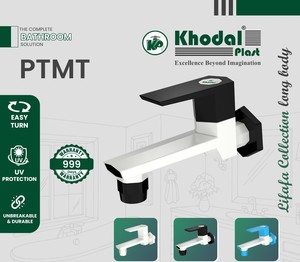 Grifo de lavadora PTMT de cuerpo largo a prueba de fugas, estándar ISI, grifo de conexión PTMT de cuerpo largo duradero para lavadora - Product Image 1