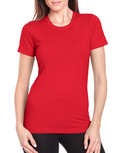 Camiseta de Manga Corta con Cuello Redondo de Color Sólido 100% de Alta Calidad para Mujer, Camiseta de Algodón Lisa para Mujer, Camiseta Informal para Mujer - Product Image 2