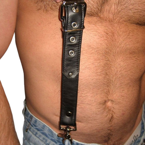 Arnés de Tirantes para Hombre de Piel de Oveja con Estampado por Transferencia Térmica, Ajuste Ajustable, Herrajes de Hebilla de Acero Premium, Estilo Clásico para Club - Product Image 5