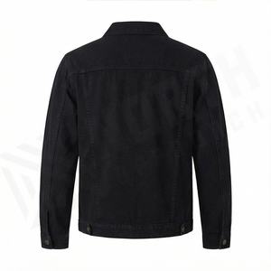 Chaqueta vaquera elegante para hombre, ropa informal, servicio OEM, venta al por mayor, chaqueta vaquera personalizada de algodón de alta calidad para hombre, 2025 - Product Image 3