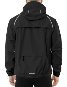 Custom Logo Outdoor Hiking <b>Men</b> Waterproof Sports Rain Running <b>Jacket</b> Reflective Windbreaker Packable Golf <b>Cycling</b> Hood <b>Jackets</b> - Product Image 2