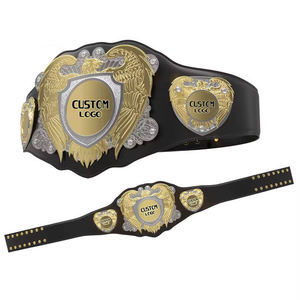 Correa de Cinturón de Campeonato de Aleación de Zinc Personalizada OEM ODM para MMA, Boxeo, Lucha Libre, Taekwondo, Karate, Trofeo Deportivo Unisex - Product Image 1
