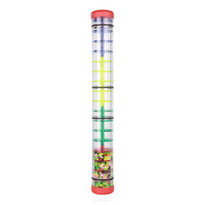 Tour musicale colorée en PVC avec perles, jouet sonore sensoriel, tube à pluie, instrument de rythme éducatif pour enfants, ensemble de jeu amusant - Product Image 1