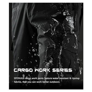Men’s <b>Cargo</b> <b>Work</b> <b>Pants</b> Durable Ripstop Tactical <b>Pants</b> with 7 Pockets Water-Resistant Outdoor Workwear Hiking Construction - Product Image 6