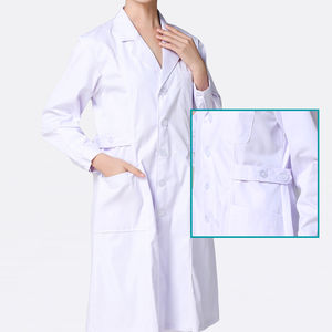 Uniformes Médicos Unisex de Alta Calidad TALLIANS INTERNATIONAL, Bata de Laboratorio de Color Sólido, Manga Larga, Tela de Algodón, Venta al Por Mayor - Product Image 4