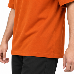 T-shirt personnalisé pour homme en toile 100 % coton, super doux, respirant, écologique, séchage rapide, anti-plis, col rond, coupe classique - Product Image 4