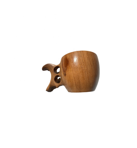 แก้วมักไม้แกะสลักด้วยมือจากช่างฝีมือในเวียดนามถ้วยดื่มทำจากไม้ที่ทำด้วยมือสำหรับเป็นของฝากบนโต๊ะอาหารไม้ห้องครัว - Product Image 1