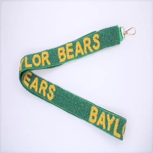 Correa para Bolso con Cuentas de los Osos de Baylor, Correa para Bolso Deportiva Rectangular Personalizada Hecha a Mano en India - Product Image 5