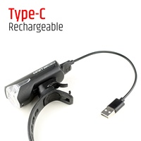 Nueva Luz LED para Bicicleta de 200 Lúmenes, Recargable Tipo-C, Faro Delantero para Bicicleta