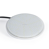 Panel de Luz LED Sumergible para Piscina Green Element de 18W, IP68, Relleno de Resina Plástica, Super Delgado, 3500K, Blanco Cálido, Ra95, con Control Remoto