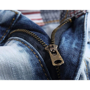 <b>Mens</b> Ripped Denim Shorts Casual <b>Jeans</b> Shorts Trendy Streetwear Fashion - Product Image 3