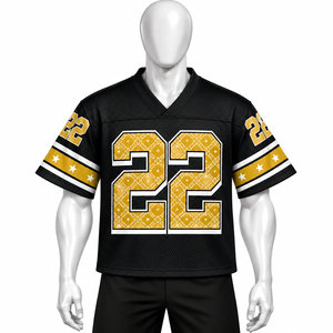 เสื้อเจอร์ซีย์ระบายอากาศแห้งเร็ว เสื้อเจอร์ซีย์แฟนคลับแบบยูนิเซ็กส์ เสื้อเจอร์ซีย์ทรงครอปโอเวอร์ไซส์ เสื้อเจอร์ซีย์แบบรีดร้อน เสื้อเจอร์ซีย์กีฬาแขนสั้น - Product Image 4