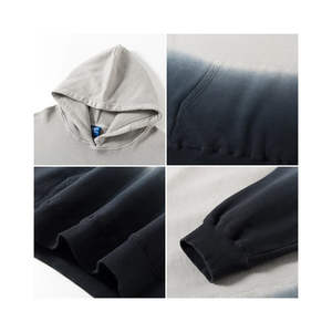 Nouveauté en promotion : Sweat à capuche délavé style unique pour homme, respirant, en matière de qualité supérieure avec broderie - Product Image 3