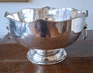 Modern Large Silver Plated Stainless Steel Eco-Friendly Customizable for Bowl with Custom Logo for Events Barware - Product Image 1