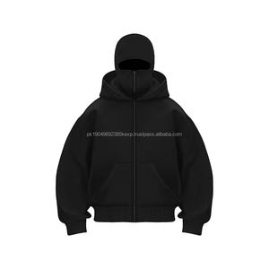 Vente en gros d'usine : Hoodie Balaclava et Hoodie Ninja, Mode Automne, Masque Personnalisé, Nouveau Hoodie d'Hiver, Vêtement d'extérieur uni, à capuche zippée - Product Image 3