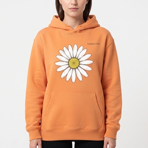 Sweat-shirt à capuche personnalisé pour femme, imprimé par sublimation, motif floral tournesol, avec poche avant, pour tenue décontractée en extérieur - Product Image 5
