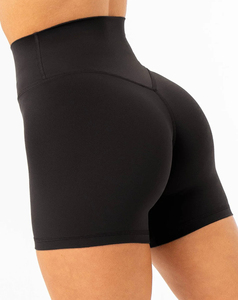 Premium Quality Women's High <b>Waist</b> Skinny Fit Running Shorts Breathable Quick Dry Seamless Solid Digital Print 2026 Wholesale - Product Image 2