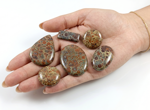 Cabujón de Jaspe Asteroidal Natural con Base Plana, Piedra Preciosa Hecha a Mano, Cristal Curativo para Meditación, Manifestación, Reiki y Joyería - Product Image 4
